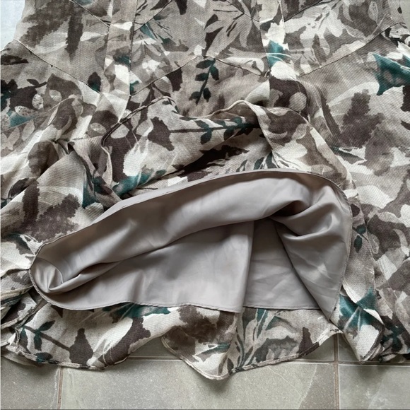Anne Klein Leafy Earthy Wool Skirt - Picture 4 of 7